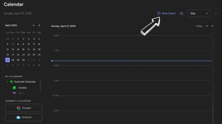 Can you connect Evernote to Calendar?