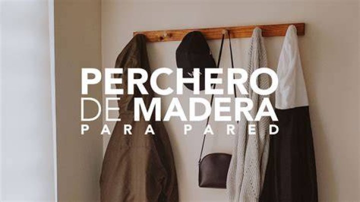Como montar un perchero de madera en la pared?