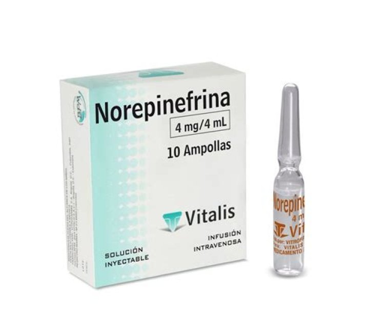 Cual es la dosis de norepinefrina por ml?