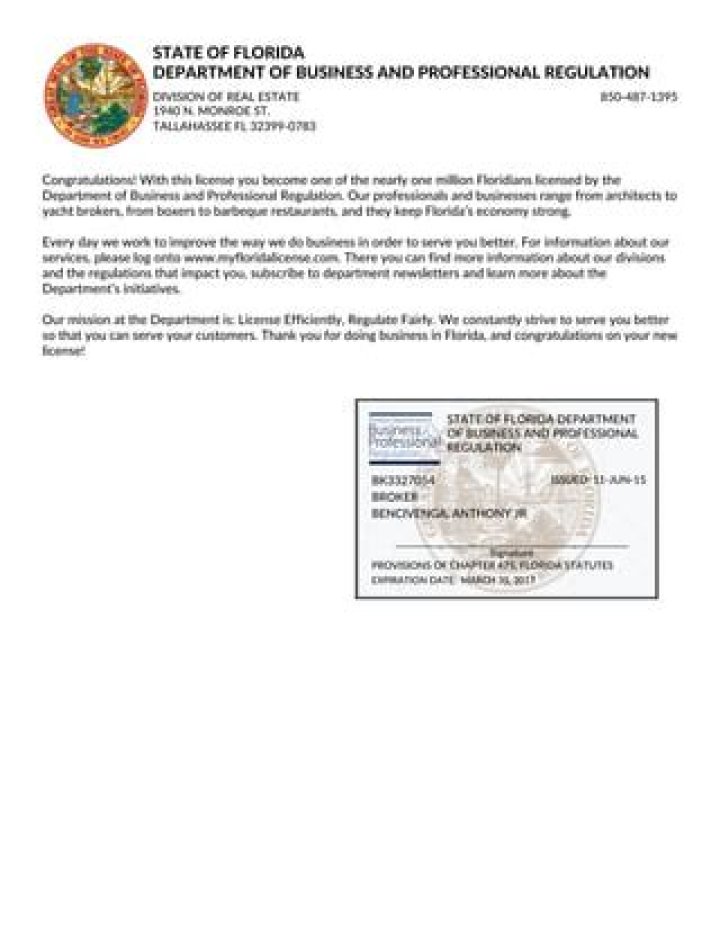 Does Florida require a state controlled substance license?