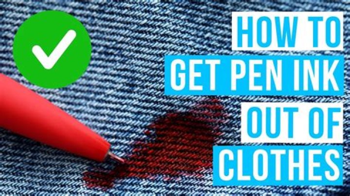 Does pen ink remove clothes?