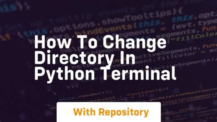 How do I change directory in Python terminal?