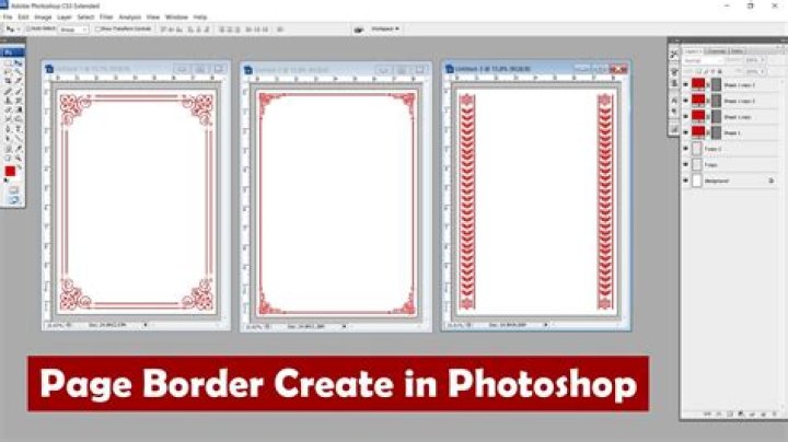 How do I create a border for my photos?
