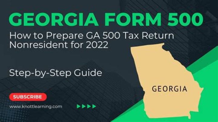 How do I get a certified copy of my Georgia 500 tax return?