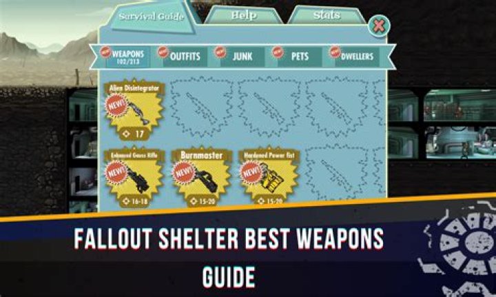 How do I get better items in fallout shelter?