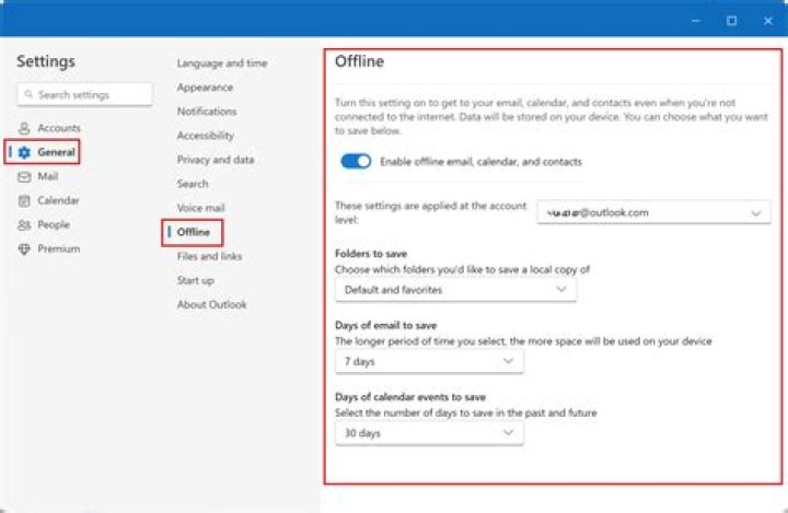 How do I setup an offline email server?