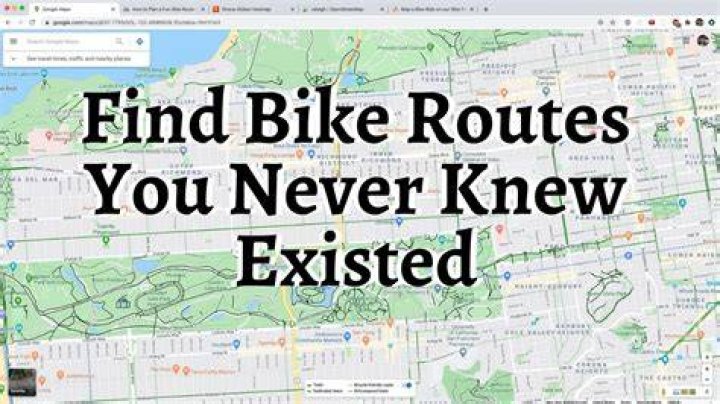 How do I show bike paths on Google Maps?