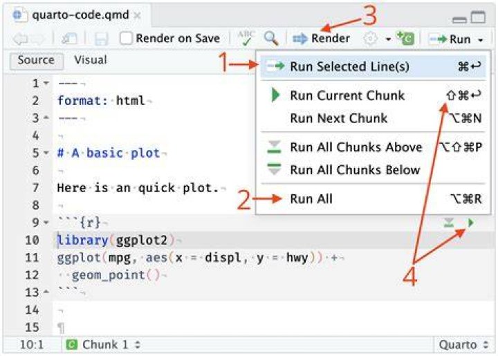 How do you break a long line of code in C++?