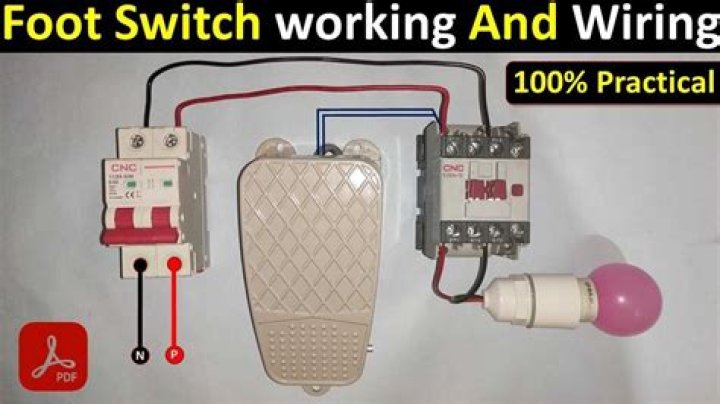 How do you change a foot switch to a scroll saw?