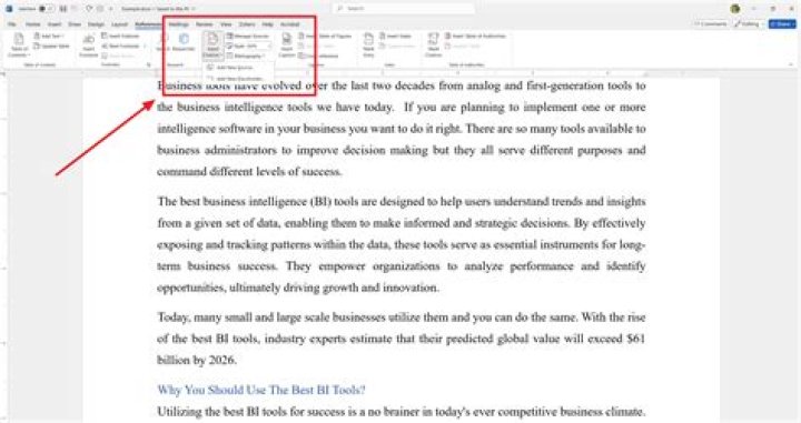 How do you insert a citation in Word 2011 Mac?