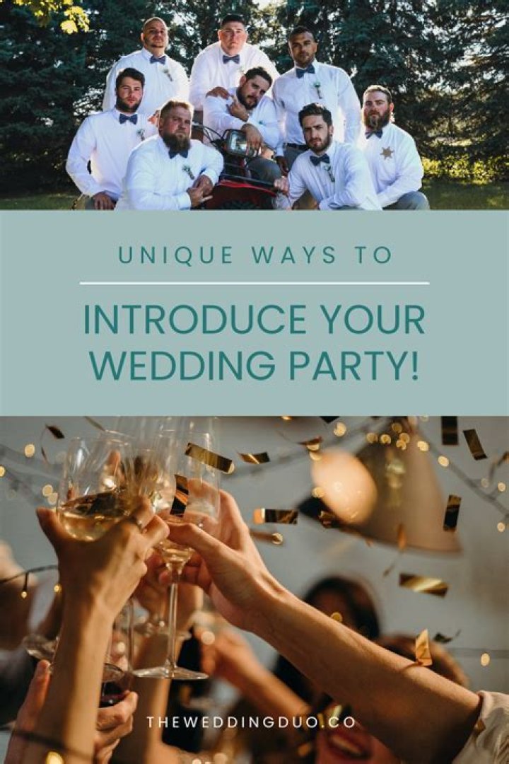 How do you introduce a wedding party at a reception?