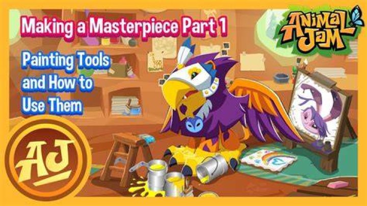 How do you make an amazing masterpiece on Animal Jam?