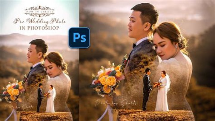 How do you Photoshop a wedding photo?