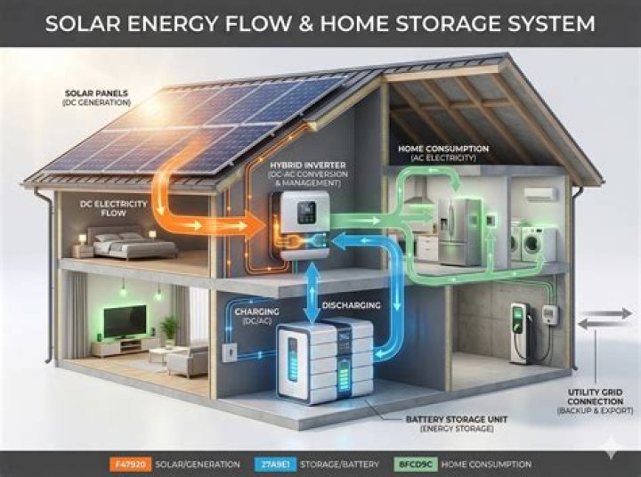 How do you store solar heat energy?