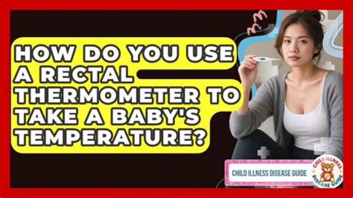 How do you use a rectal thermometer?