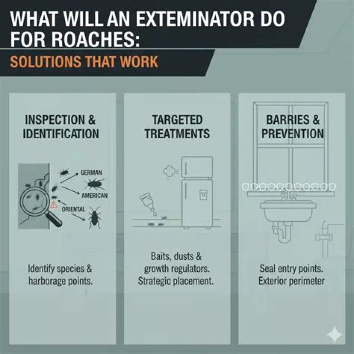 How long after exterminator will roaches live?