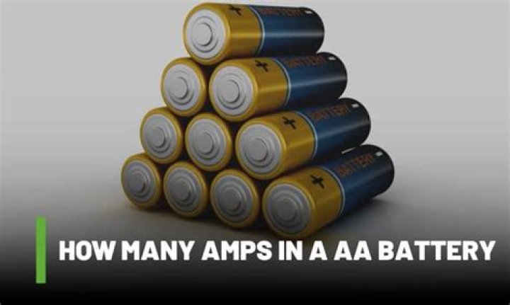 How many amps does a AA battery produce?