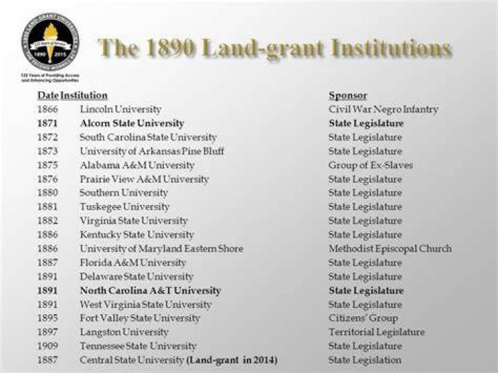 How many land-grant universities are there?
