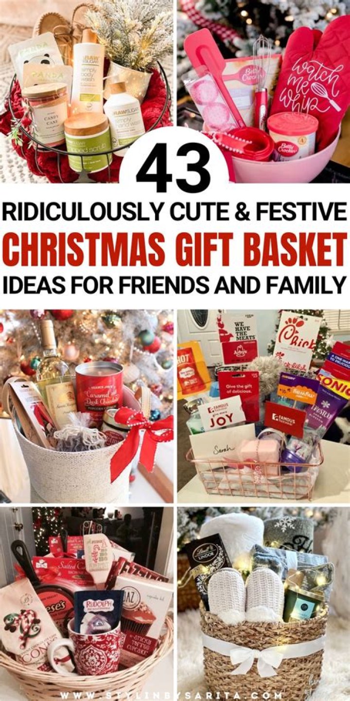 What are some things to put in a Christmas basket?