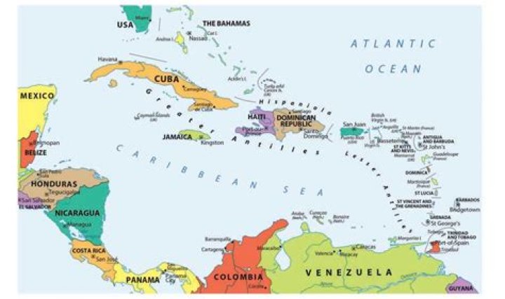 What are the mainland countries in the Caribbean?