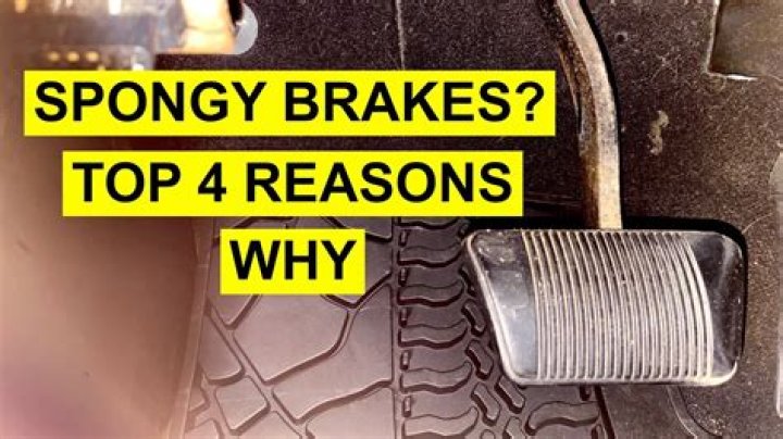 What causes my brakes to be spongy?