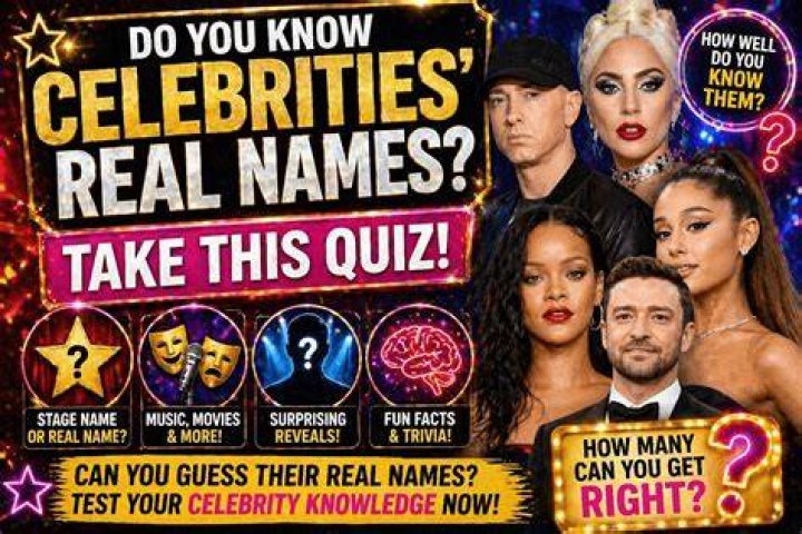 What celebrity uses their real name?