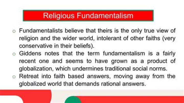 What did fundamentalists believe?