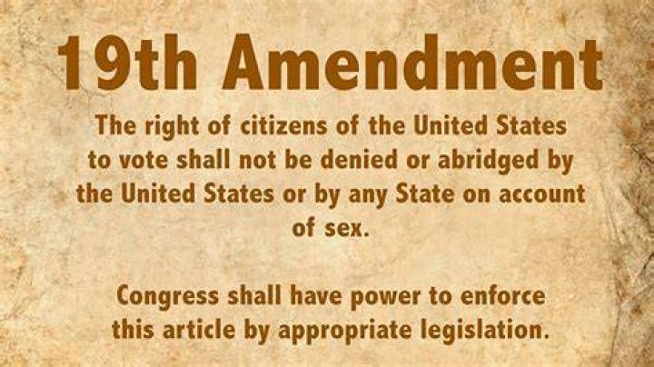 What did the 19th amendment of the United States Constitution do quizlet?