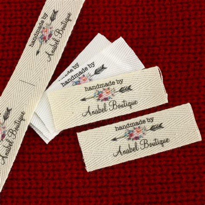 What fabric are clothing labels made of?