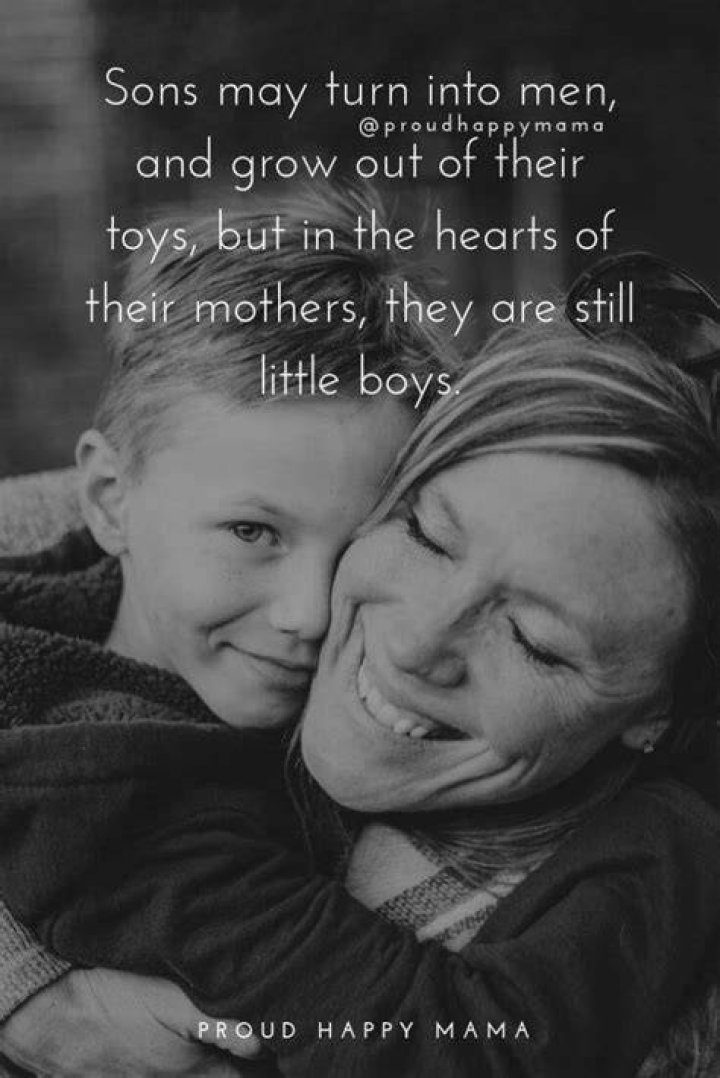 What is a mom quotes from son?