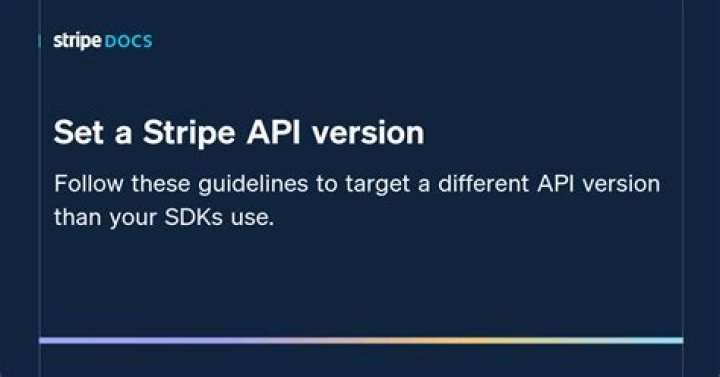 What is API version in Stripe?