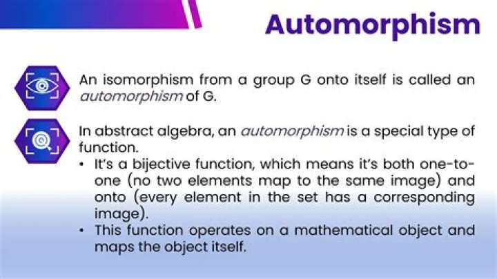 What is automorphism give example?