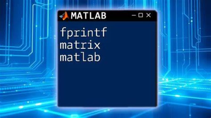 What is %d in MATLAB fprintf?