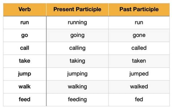 What is past participle of come?