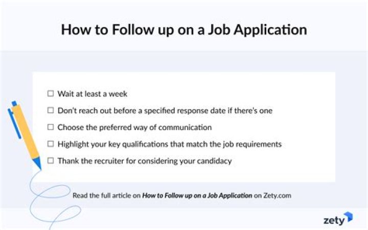 What is the best way to follow up on a job application?