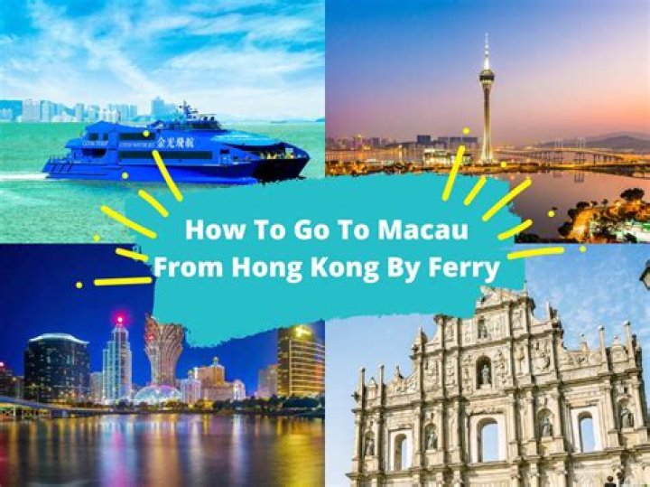 What is the best way to get to Macau from Hong Kong?