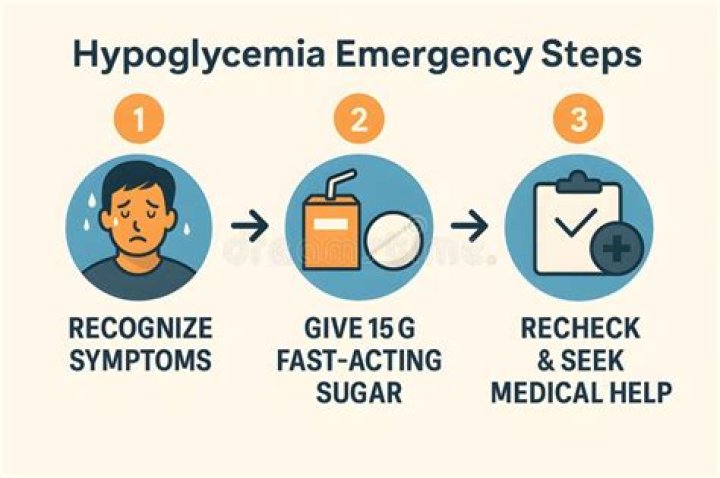 What is the emergency management for hypoglycemia?