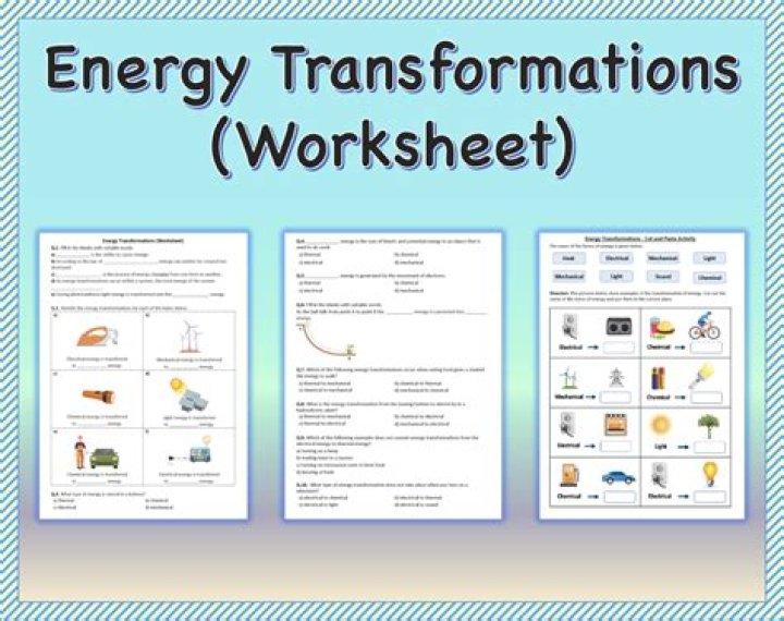 What is the formula for energy transformation?