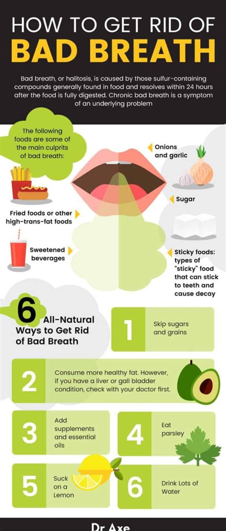 What kills bad breath fast?