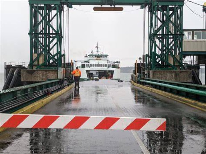When was the Anacortes ferry terminal built?