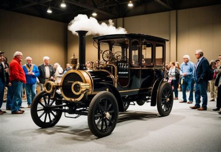 Where did steam-powered vehicles originate?