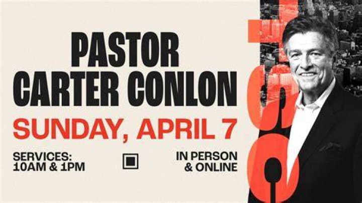 Where is pastor Carter Conlon now?