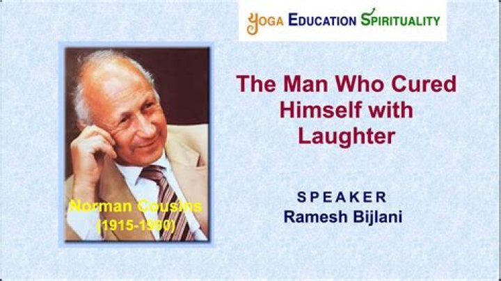 Who cured himself with laughter?