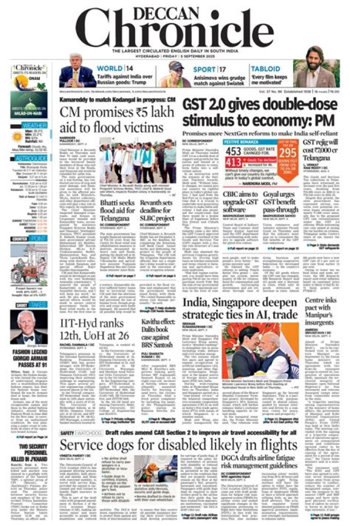 Who is the owner of Deccan Chronicle?