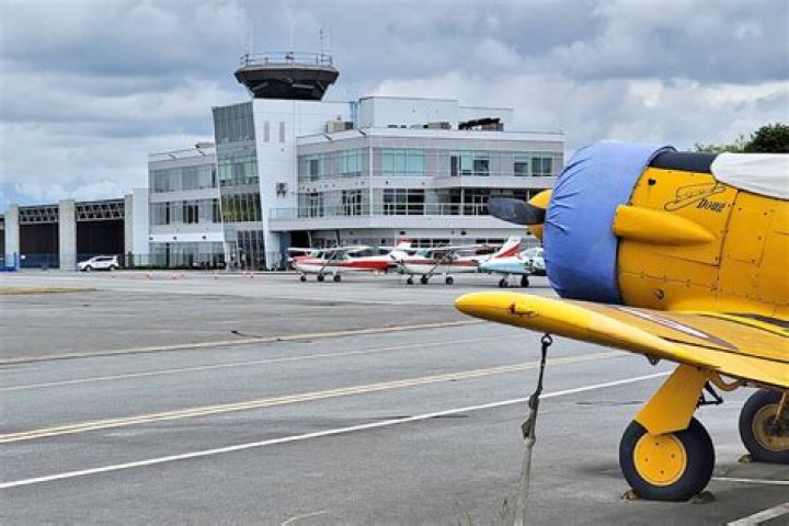 Who owns the Fort Langley airport?
