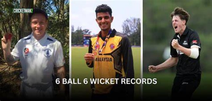 Who took 5 wickets in 6 balls?